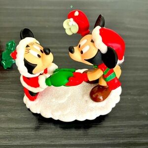 Mickey and Minnie Mistletoe Time Clip On Ornament